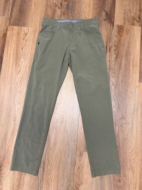 Huk Kona Performance Pants Mens 30/32 Moss Green Stretch Fishing Outdoor UPF 50